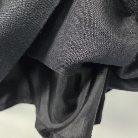 Vintage Susan Bennett Black Sleeveless V-Back Sheath Dress Size 14 - Picture 4 of 8